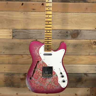 Fender Custom Shop Limited Edition 50s Telecaster Electric Guitar Relic Pink Paisley w/ Case image 4
