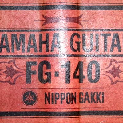 1972 Yamaha FG 140 Nippon Gakki Red Label image 22