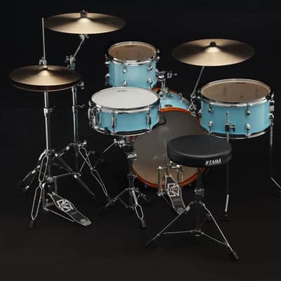 Tama LJK48S-AQB Club-Jam Shell Kit 4 pcs - Aqua Blue/Chrome HW image 3