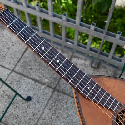 ✴️ Video Included – 1890s Restored Antique Pre-war German Guitar Lute – Flame Maple, Great Condition and Wonderful Sound image 7