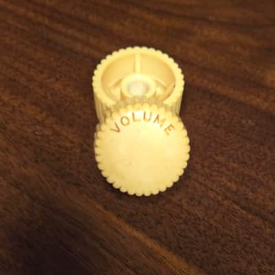 Original Vintage 1950s Kay Harmony Cream Cupcake Knobs for Upbeat, Swingmaster, Barney Kessel Pro, etc. image 3