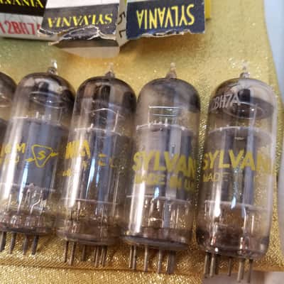 Sylvania ONE (1) 12BH7A tNOS AT1000 TESTED Vacuum Tube grey plate 12BH7 dual triode 1959-1964 image 5