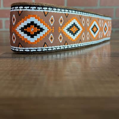 Tetherax RTF Fancy Rag Top Series - Classic Jacque Vintage Weave Leather End Strap - Orange/Brown image 2