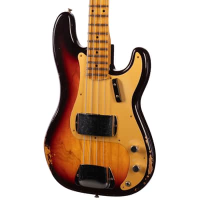Fender Custom Shop 1958 Precision Bass Relic Super Faded Chocolate 3-Color Sunburst (001) image 3