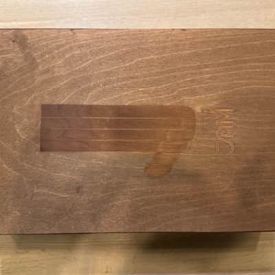 JAM Pedals Custom Multi-Pedal (2022) – Red Muck, Rattler, Lucydreamer, Dynassor + Boss TU-3 Tuner – Hand-Painted Steampunk – Original Wooden Case image 13