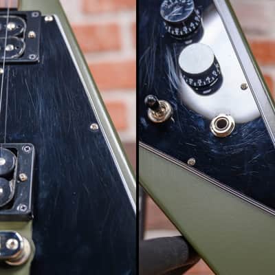 Gibson Flying V Tribute Olive Drab 2021 w/OHSC image 13
