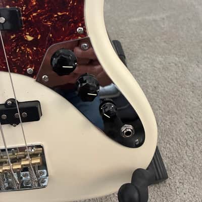 Harley Benton Jazz bass - Olympic White image 5