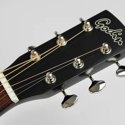 Godin Mahogany Parlor Acoustic-electric Guitar - Black Burst 2024 (052554) image 10