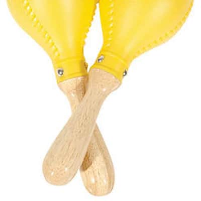 Latin Percussion LP281 Professional Maracas - Yellow/Natural image 3