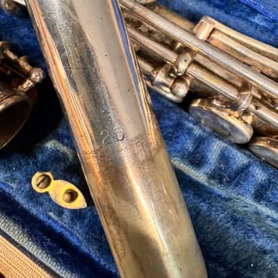Vintage W.T. Armstrong Concert Flute Orchestral C Open Hole 25 1962 - Silver image 11
