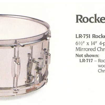 Ludwig Rocker COW LR-751 6 1/2"x14" Snare Drum B/W # 6111693 image 23