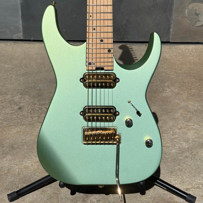 Used 2021 Angel Vivaldi Signature Pro-Mod DK24-7 Nova, Maple Fingerboard, Satin Sage Green image 1