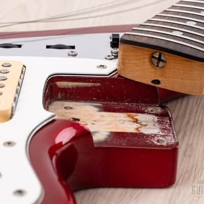 1986 Fender Jaguar '62 Vintage Reissue JG66-75 Candy Apple Red First-Year, Japan MIJ Fujigen image 17