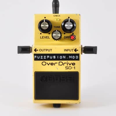 Boss SD-1 Modified FuzzFusion SuperOverdrive Clipping 1N34A&LED3mm Used From Japan #JJ79777 image 7