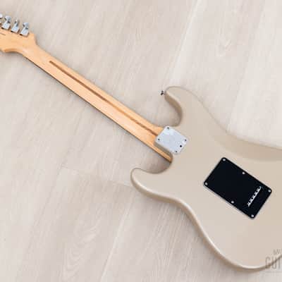 2006 Fender American Stratocaster HH Double Fat Shoreline Gold w/ S1 & Case, Big Apple image 12
