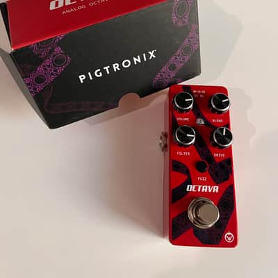 Pigtronix Octava Micro Octave Fuzz 2010s - Red image 1