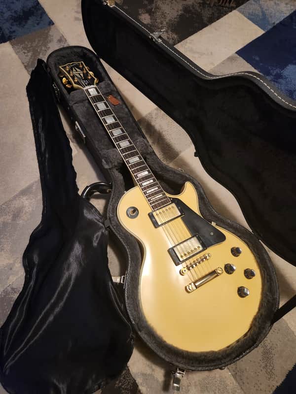 1990 Gibson Les Paul Custom Alpine White Pre Historic Reissue 1990 - White alpine image 1