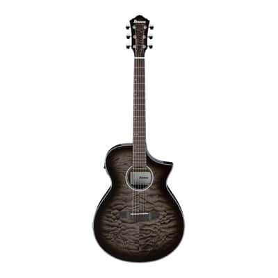 Ibanez AEWC16QA-TKH - Transparent Black Sunburst High Gloss image 1