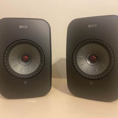 KEF LSX I Bookshelf Speakers - Carbon Black image 1