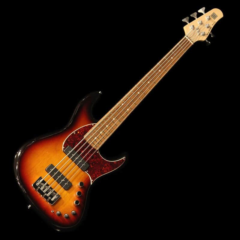 Miura Guitars U.S.A. MB-2 5st w/ Nordstrand Big Single Pickups (Alder / 3TS) image 1