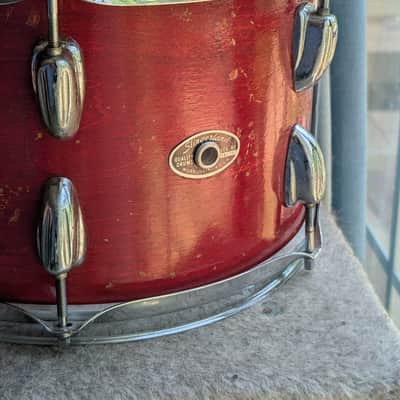 Slingerland 12" Rack tom 1970s-1980s - Red violin image 2
