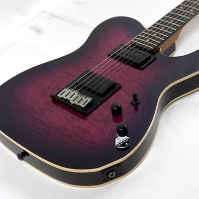 Schecter PT Pro Trans Purple Burst Electric Guitar + Free Gig bag - See Actual Pics Bild 9