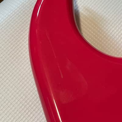 2021 Indonesia Kramer Baretta Special Ruby Red Mahogany Guitar Body 6 Post Tremolo image 7