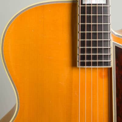 D'Angelico Excel Cutaway Arch Top Acoustic Guitar (1960), ser. #2117, original brown hard shell case. image 17
