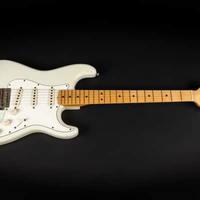 2012 Fender Custom Shop '69 Reissue Stratocaster Relic MN - Olympic White | USA Limited Edition 1 / 30 Reverse Headstock Abigail Ybarra Handwound Pickups Jimi Hendrix Style | CoA OHSC image 3