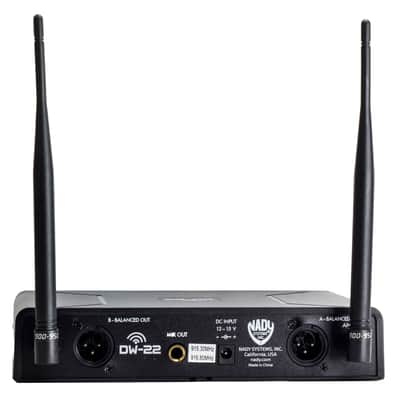 Nady DW-22 Dual Digital Wireless Handheld Microphone System Dual XLR and Mixed image 2
