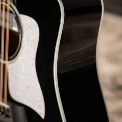 Taylor 250ce Plus BLK Bajo Quinto Acoustic/Electric Guitar - Black with Aerocase - Factory Demo image 12
