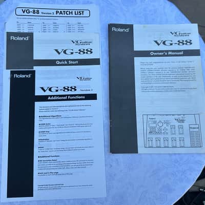 Roland VG-88 V-Guitar System V2 firmware with manuals and new battery image 8