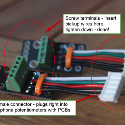 TRUE Solderless Quick-connect Adapters for Epiphone 5 wire pickup + Screw driver image 11