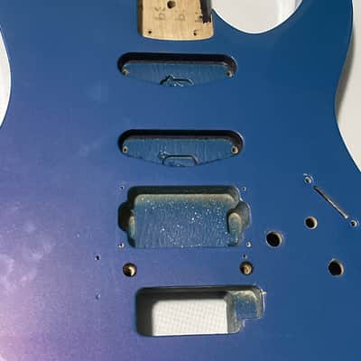 1980's Kramer USA Pacer Custom II Flip Flop FF Blue Guitar Body Floyd Ready image 8