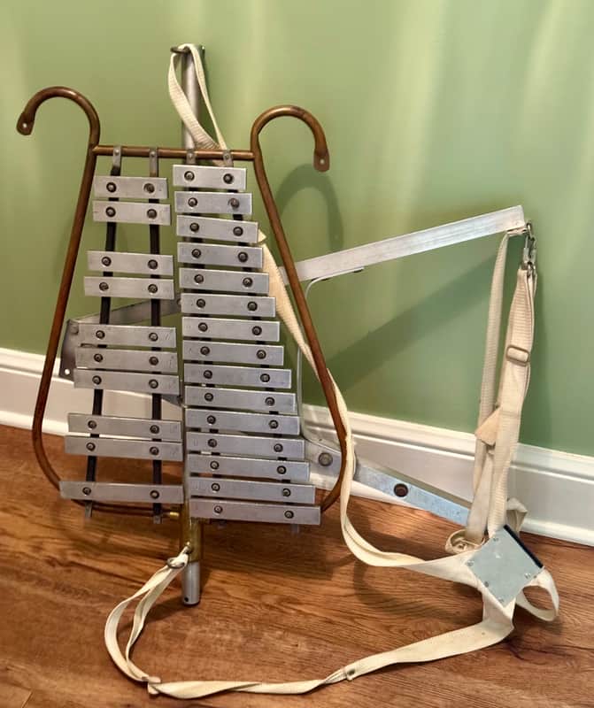 Vintage Glockenspiel Bell with Marching Harness Jenco? image 1