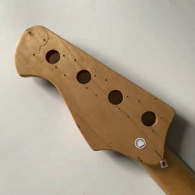 Maple Wood 4 String Jazz Bass Style Neck, Rosewood 20 Frets Fingerboard image 12