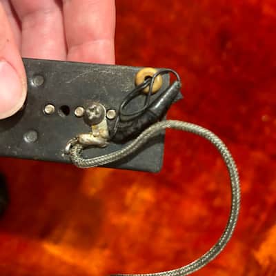 Vintage Gibson P90 Pickup 1950’s Black Bobbin Dogear w Cover Les Paul Es175 Es350 image 10