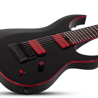Schecter Sunset-7 ET Red Dawn Gloss Black image 3