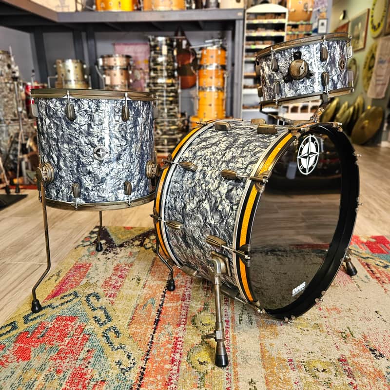 Bucks County Drum Co. 24-16-13" Relic Series Mahogany Drum Kit image 1
