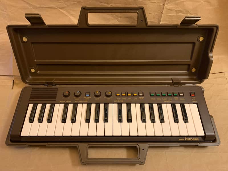 Yamaha PortaSound PS-2 1980s Chocolate Brown MINT with original