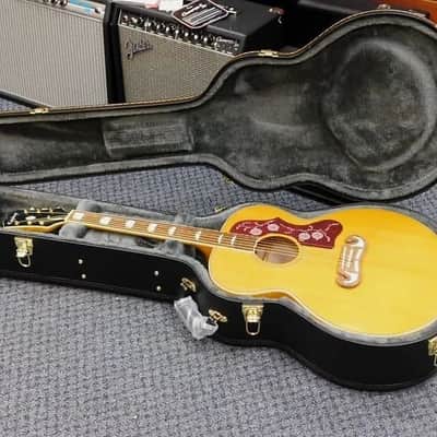 2022 Epiphone Inspired by Gibson J-200 Acoustic-Electric Guitar w/Case! Antique Natural! VERY NICE!!! image 1