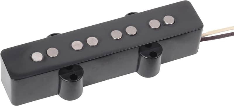 StewMac Standard Jazz Bass Pickup pickup, Neck, Black Cover image 1