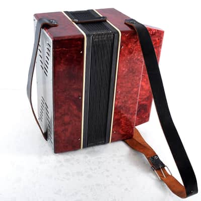 Vintage Marichka Button Accordion, USSR Concertina, Folk Instrument image 8