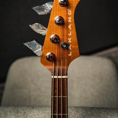 Lakland USA Decade 4 String-3 Tone Sunburst (Swamp Ash Body) w/Roasted Maple Neck & Roasted Birdseye Maple FB image 5