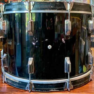 Rogers XP-8 3 Piece Ebony Black Drum Set - Good Condition - image 22