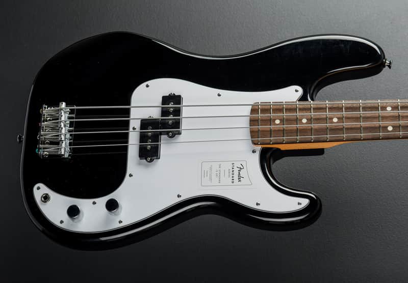 Fender Standard Precision Bass - Black w/Indian Laurel image 1