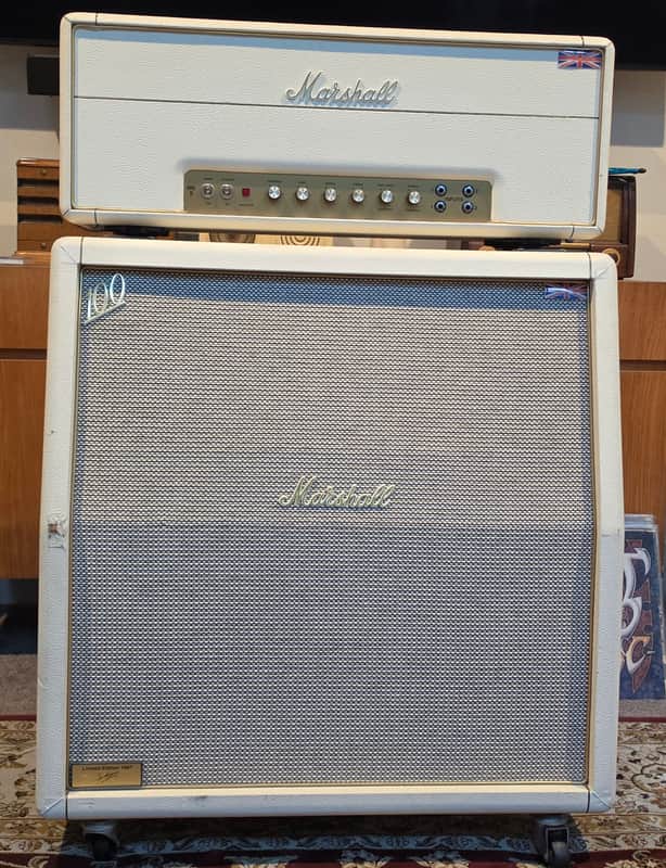 1997 Marshall Super Lead 100 Limited Edition Cream Stack One of Only 250 Produced • Jim Marshall Signature • Matching 4x12 • Near Mint image 1