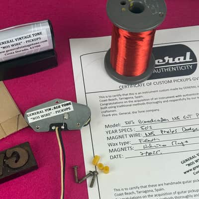 General Vintage  for  Telecaster ®️ Bridge Pickup Handwound – NOS 60s Phelps Dodge Wire – Esquire®, Broadcaster®, Blackguard® image 7