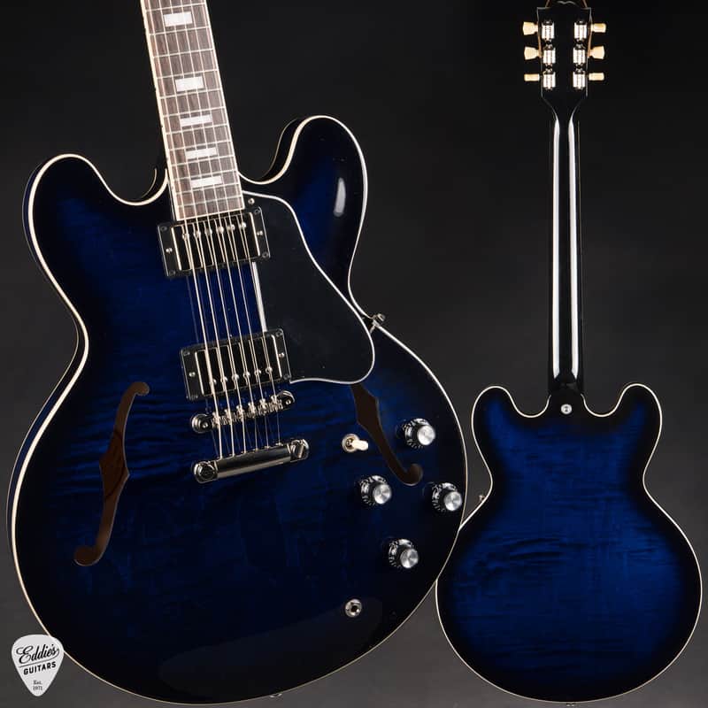 2024 - Gibson ES-335 Figured Custom Color Deep Ocean Burst 8.1 #233240186 image 1