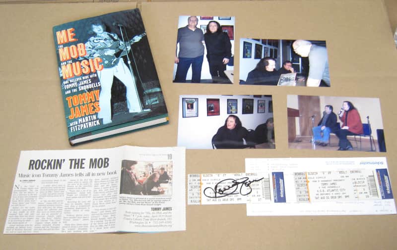 Tommy James Memorabilia Autograph Tickets Book Pics "Shondells" "Mony Mony" image 1